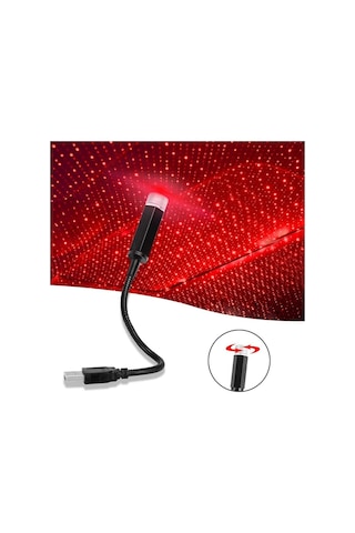 Araç Içi Usb Tavan Led Aydınlatma Disko Işık Star Light