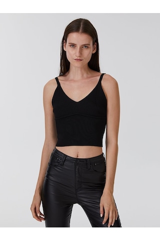 LOFT Crop Kadın Atlet Lf2032846 Q1.v1 Siyah