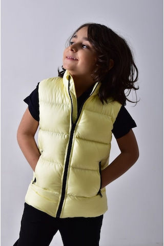 Banada Moda Erkek Çocuk Mat Sarı Şişme Yelek
