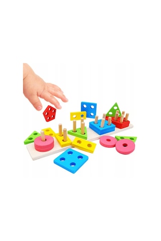Montessori Ahşap Oyuncak 5 Li Set