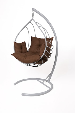 Damla Salıncak - Armut Salıncak Beyaz Beyaz Kahverengi