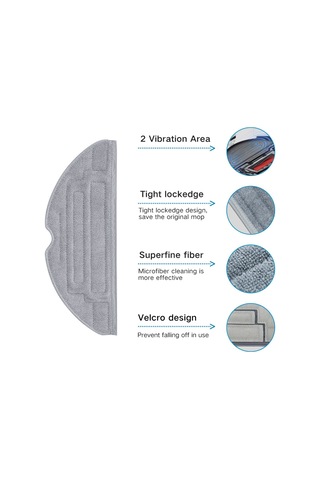 Leasetake Roborock S8 /s8+/ S8 Plus/ S8 Pro Ultra Robot Süpürge İçin 18 Adet Aksesuar Seti Çift Ana Fırça Yan Fırça Filtre Paspas
