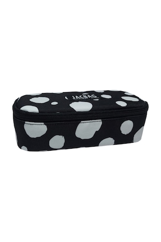 Jacbag Oval Pencil Case-oval Tip Geniş Iç Hacimli Siyah Kalem Kutusu Kalemlik Siyah