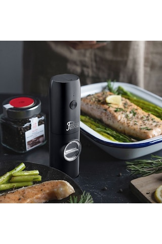 Fabcio Nero Elektrikli Otomatik Tuz Ve Baharat Öğütücü Şarjlı