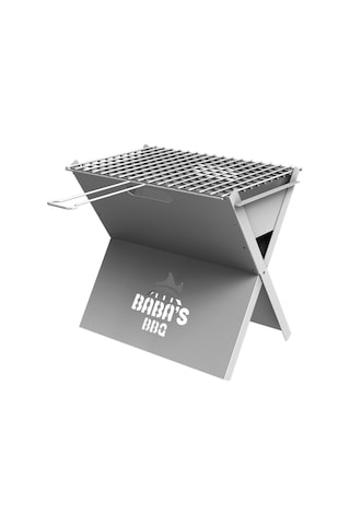 Origami Katlanır Mangal Model 2 / Paslanmaz Çelik / Baba's Bbq Krom