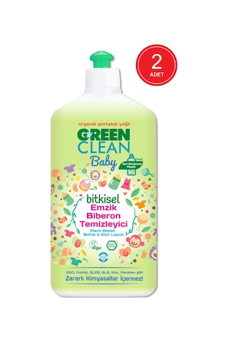Green Clean Baby Organik Portakal Yağlı Bitkisel Biberon ve Emzik Temizleyici 2 x 500 ML