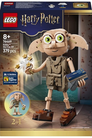 LEGO® Harry Potter™ Özgür Ev Cini Dobby™ 76469 - 8 Yaş ve Üzeri Çocuklar için Aksesuarlar İçeren Oyuncak Yapım Seti (379 Parça)