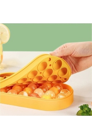 Didadodo Yumuşak Sarı Küp Kılıf Ve Tepsi, Kaşık Yok, Kapak Yok, Bpa'sız, Buzlu Sarı Sarı Sarı