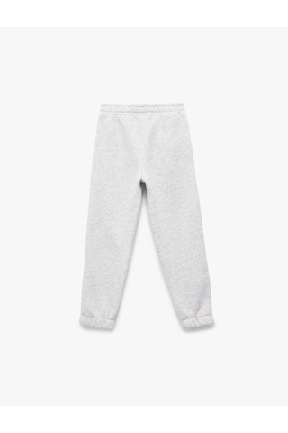 Koton Şardonlu Cep Detaylı Basic Jogger Eşofman Altı Gri 7wkg40015ak