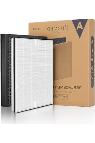 H13 Hepa + Aktif Karbon Katmanlı Hava Temizleyici Yedek Filtre 150 Mm