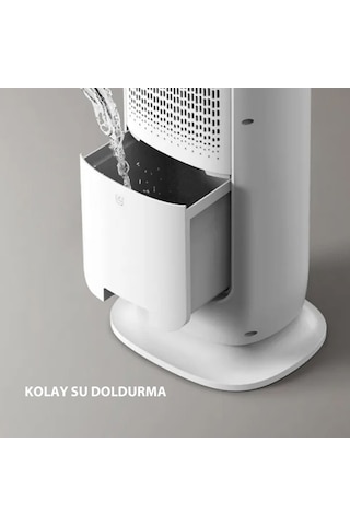 Airpoll HF02 Uzaktan Kumandalı Sıcak & Soğuk Su ve Buz Hazneli Dikey Vantilatör
