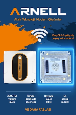 Arnell Cambaz Pro WCR-2310K Cam Temizleme Robotu