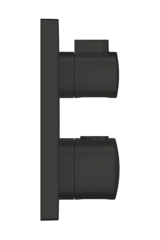 Grohe Grohtherm Termostatik Banyo/duş Bataryası 2 Çıkışlı Divertörlü - 1022092430 Siyah Siyah
