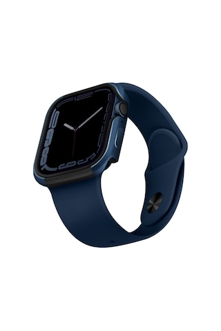 Apple Uyumlu Watch 45mm Kasa Koruyucu Metalik Görünüm Valencia Serisi Camlı Kasa