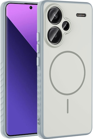 Redmi Note 13 Pro Plus 5g Kılıf M-safe Şarj Özellikli Zore Tea Kapak - Siyah Siyah