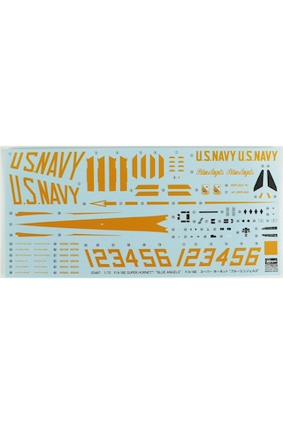 Hasegawa 2467 1/72 Ölçek, F/a-18e Super Hornet Blue Angels , Limited Edition , Savaş Uçağı Plastik Model Kiti-57106