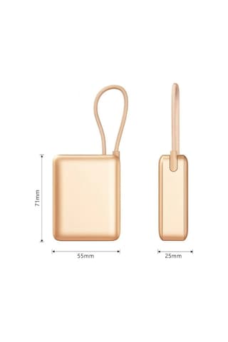 10.000mah Lcd Göstergeli Type-c Giriş & Çıkışlı 20w Dahili Type-c Kablolu Powerbank Çok Renkli
