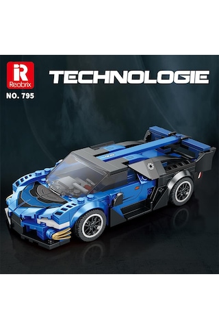 Reobrix Creator 795 Bugatti Vision Gt Spor Araba Yaratıcı Yapı Blok Seti Building Blocks - 356 Parça