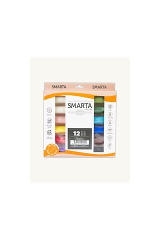 12'li Hava İle Kuruyan Modelleme Hamuru Seti 25g X 12 Adet Karışık