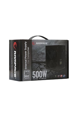 Rampage Rmp-500-80p 500w 80 Plus 12cm Fan Aktif Pfc Power Supply