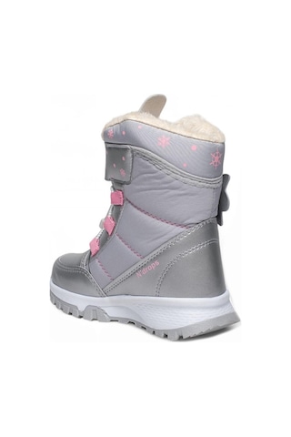 2115 Kız Çocuk Okul Öncesi İçi Kürklü Kar Botu Gri/pembe Gri - Pembe