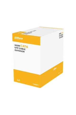 Dahua Pfm922-6un- Cat6 305 Metre 23awg Cca Pe Outdoor Siyah Renk Kablo Dahua Pfm922-6un- Cat6 305 Metre 23awg Cca Pe Outdoor Siyah Renk Kablo