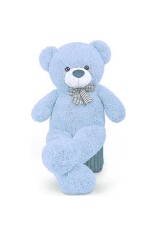 80 Cm Papyonlu Peluş Ayıcık - % 100 Yerli Ürün 001