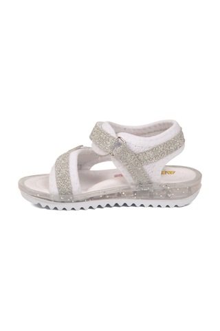 Arzen Beyaz-gümüş Cırtlı Ortopedik Bebek Sandalet 25t104 B