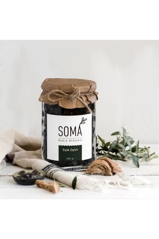 Siyah Zeytin Boyasız Katkısız 500gr-2651