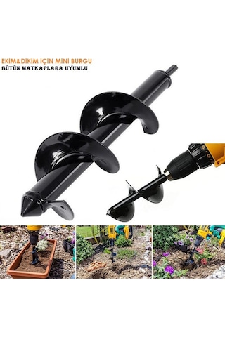 Bahçe Ekim-Dikim Için Matkap Burgusu