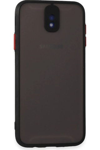 Csmtex 6 Newface Samsung Uyumlu Galaxy J7 Pro / J730 Kılıf Montreal Silikon Kapak - Siyah
