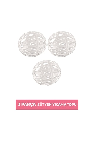 3 Parça Sütyen Ve Çamaşır Yıkama Topu Pratik Plastik Iç Çamaşır Yıkama Topu Renkli