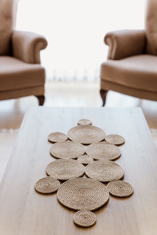 85 x 35 CM Hasır Jüt Salon Mutfak Nişan Düğün Dekoratif El Üretimi Masa Örtüsü Runner / Amerikan Servis