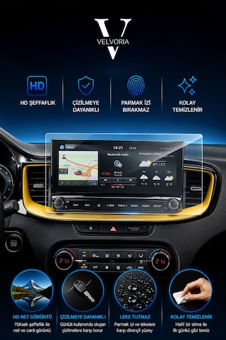 Kia Xceed Prestige 10.25 Inç Multimedya Esnek Nano Glass Ekran Koruyucu 2024