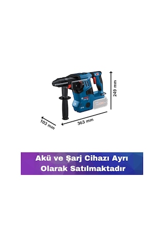 Bosch Gbh 18v-28 C Akülü Kırıcı Delici Akü Ve Şarj Yoktur 0611920000