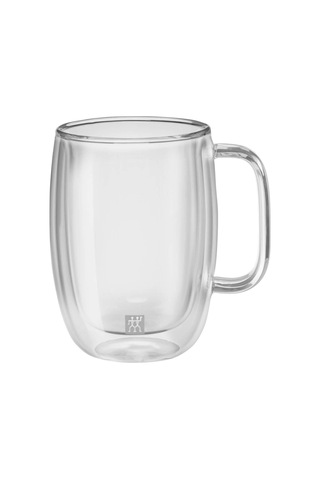 Zwilling Çift Camlı Kulplu 2'li Latte Macchiato Bardak Seti