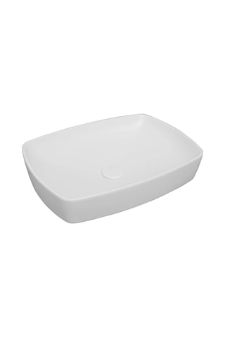 Serel Minimal 44 x 60 CM Tezgah Üstü Çanak Lavabo-Mat Beyaz 1633D x l010H