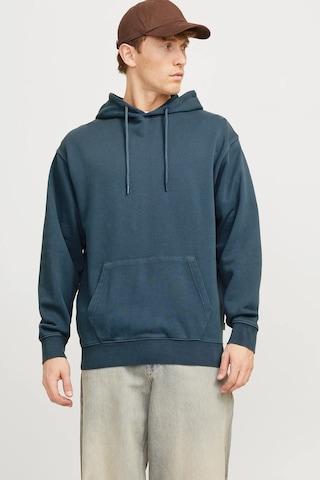 Jack & Jones Jjecharge Faded Erkek Sweatshirt Mavi