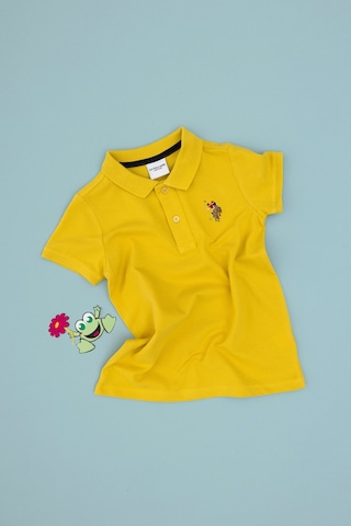 U.s. Polo Assn. Erkek Çocuk Koyu Sarı Tişört Basic 50306484-vr094 Koyu Sarı