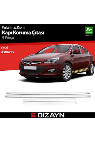S-Dizayn Opel Astra H Hb Kapı Koruma Çıtası Krom 2004 Üzeri