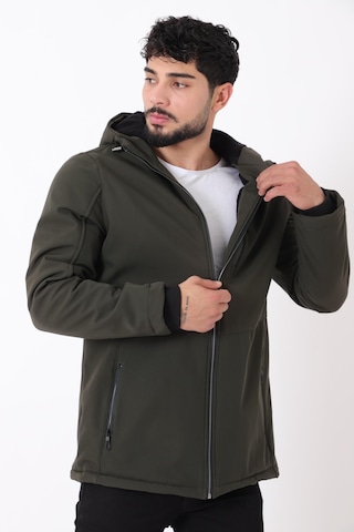 Stilkombin Uzay Kapüşonlu İçi Kürklü Softshell Kışlık Mont Pldp 3010 50454 Siyah
