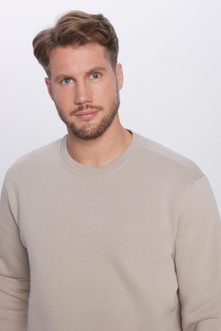 Tudors Unisex Relax Fit Rahat Kesim Pamuklu 3 İplik İçi Polarlı Basic Gri Bisiklet Yaka Sweatshirt-23343 Gri