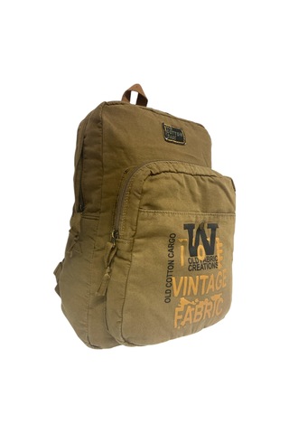 Old Cotton Cargo Kaliteli Vintage Salaş Disayn Günlük Gezi Spor Sırt Çantası Matanza Bag 30x42cm Camel