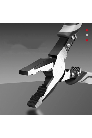 Aubyhe Endüstriyel Çelik Pense, Anti-kayma Kollü, Telli Kabloları Kesme-soğutma, Çok İşlevli Elektrikçi Aleti 9 İnç Gri