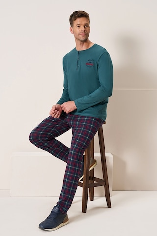 Erkek Penye Uzun Kol Pijama Takımı 3196 Zümrüt Zümrüt