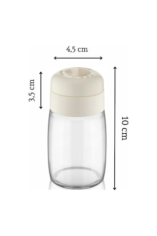 Mithra Life 2 Adet 100 Ml Döner Kapaklı Cam Baharatlık Takımı Mıt1090 Karışık