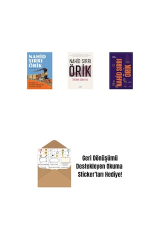 Seyahat Ve Seyahat Edebiyatı Üzerine Yazılar + Tersine Giden Yol + Nahid Sırrı Örik - Toplu Öyküler Ciltli + Okuma Sticker'ları