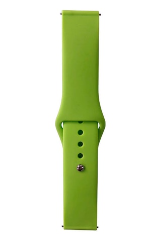 Ekılıf - Huawei Watch Gt3 42mm Uyumlu - Kordon Band Serisi 20mm Klasik Kordon Silikon Strap Kayış - Yeşil