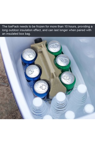 Vkemall Khaki Dışarıda Kullanıma Uygun Buz Kutusu - 1.6l Kapasite, İçecekleri Soğutmak İçin Taşınabilir Pe+kauçuk Buzluk Çok Renkli