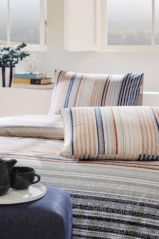 Floretta Jute Line Tek Kişilik Nevresim Takımı Krem